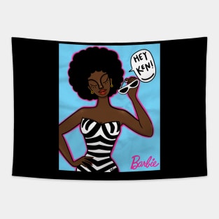 Afro  Barbie Tapestry