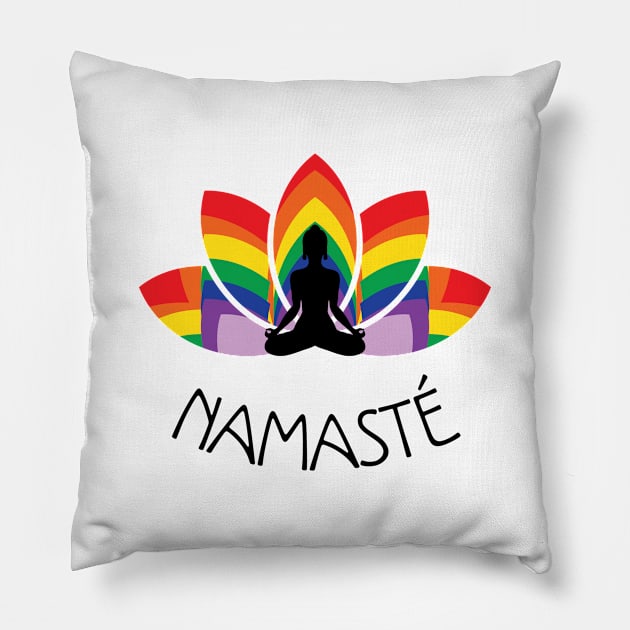 Namaste Pillow by PeaceLoveandWeightLoss