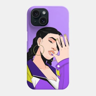 I'll wear purple today Phone Case