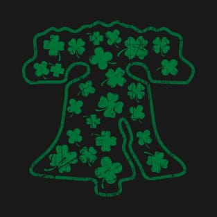 Philadelphia Liberty Bell Shamrock Irish St. Patrick's Day Green T-Shirt