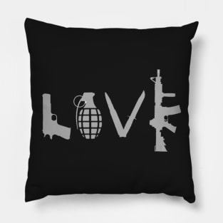 Love - Guns Pillow