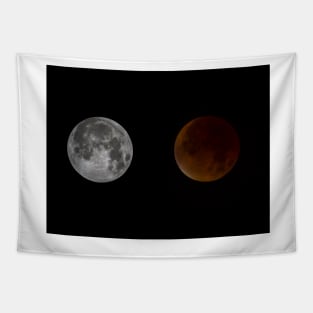 Blood Red Super Moon Eclipse Tapestry