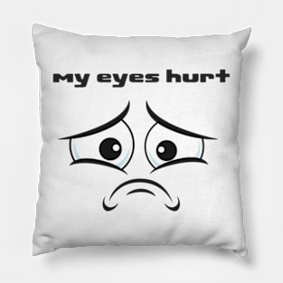 my eyes hurt after looking at eclipse Pillow