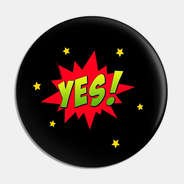 Yes Comic Text Effect Speech Bubble Pin by RubyCollection