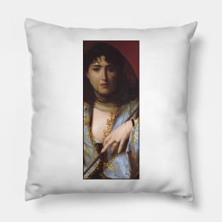 Veiled Circassian Beauty by Gerome Pillow