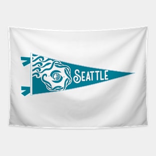 Seattle Flag Pennant Tapestry