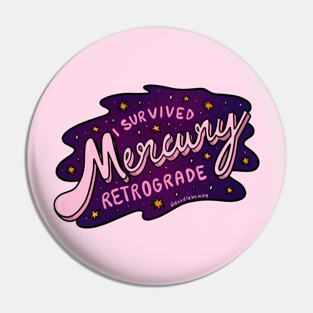 Mercury Retrograde Pin by Doodle by Meg