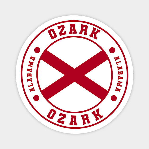 Ozark Alabama USA Magnet by urban-wild-prints