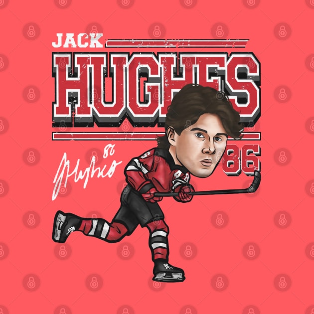 Jack Hughes New Jersey Cartoon by lavonneroberson