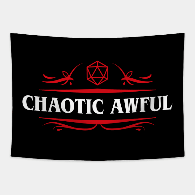 Chaotic Awful Alignment Tabletop RPG Gaming Tapestry by pixeptional