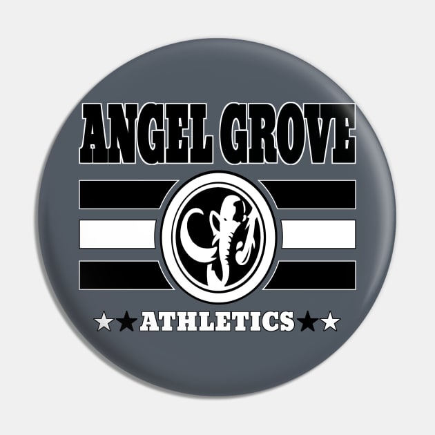 Angel Grove Athletics - Black Pin by Vitalitee