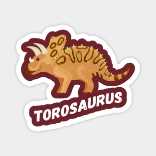 Fun Torosaurus Dinosaur Design Magnet