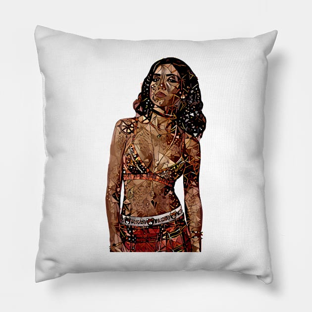 Abstract Jhene Aiko Pillow by stilldan97