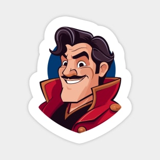 Gaston comic character face Magnet