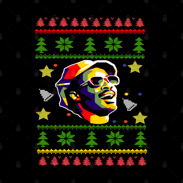 Ugly Xmas Stevie Wonder Wpap by graficklisensick666