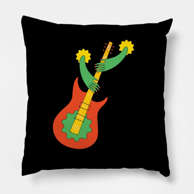 Rock On Pillow by Shrutillusion