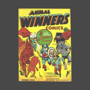 Animal Winners Comics T-Shirt