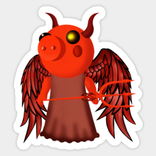 Piggy Roblox Merch1 Stickers Teepublic Uk - devil piggy roblox fanart