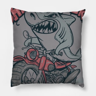 Shark Rider California Pillow