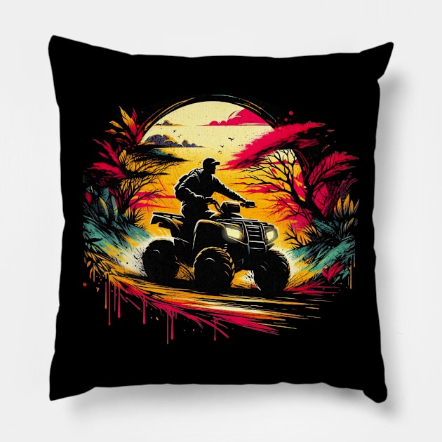 Tropical Quad Design Pillow by Miami Neon Designs