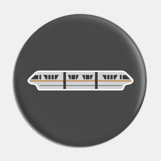 Monorail - Gold Pin by chwbcc