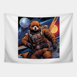 Teddy as a new recruit in the space Force Tapestry