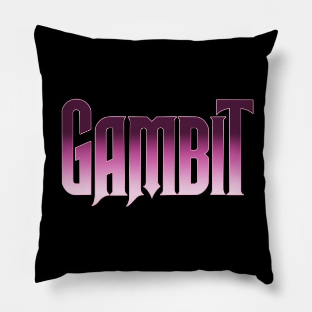 Gambit's logo Pillow by JamesCMarshall