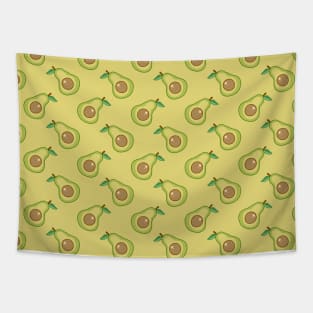 Avocado Slice Pattern Tapestry