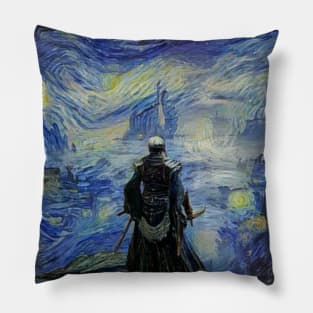 Elden Ring Wallpaper Starry Night Pillow