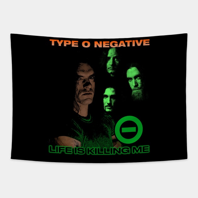 Type O Negative - Life Is Killing Me Tapestry by WithinSanityClothing