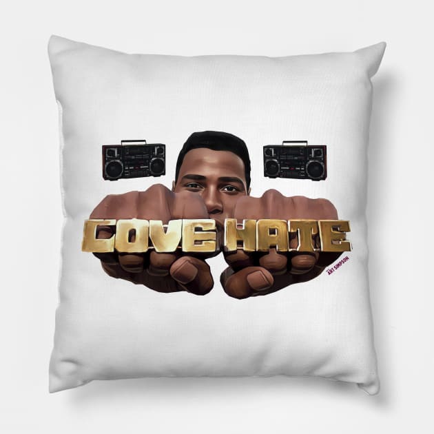 Radio Raheem Pillow by Art Simpson