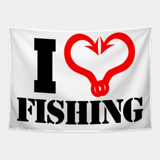 I Love Fishing Tapestry