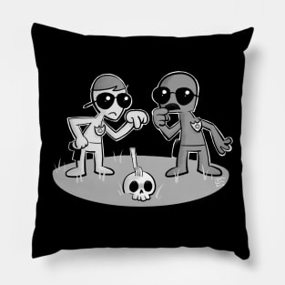 Pun Cops! (Black Shirt) Pillow