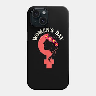 International Womens Day Beautiful Girl Flowers Symbol Phone Case