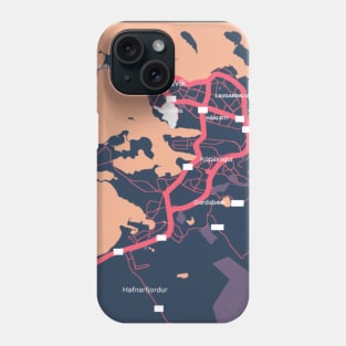 Reykjavik colour map Phone Case