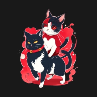 Cute Chinese Cat T-Shirt