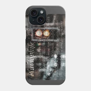 Pluviophile ( For those who love the rain ) | "Urban Dictionary" Definition Phone Case