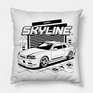 Skyline GTR R34 Pillow