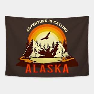 The Last Frontier Alaska Tapestry