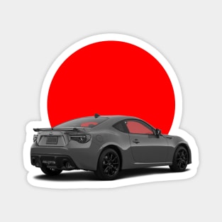 BRZ Japan Sun Grey Black Magnet