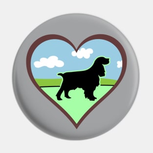 Irish Setter Lover Valentine Heart Pin