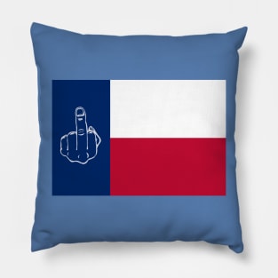 Don't Mess With Texas FU State Flag Pillow