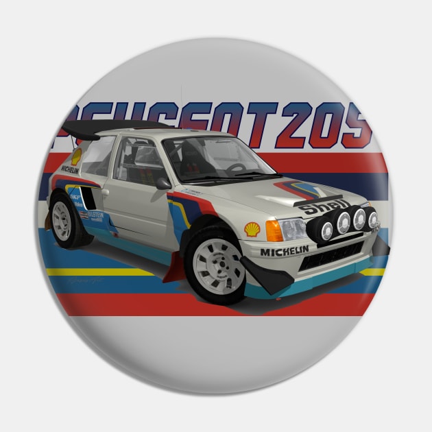 Peugeot 205 T16 Group B Pin by PjesusArt