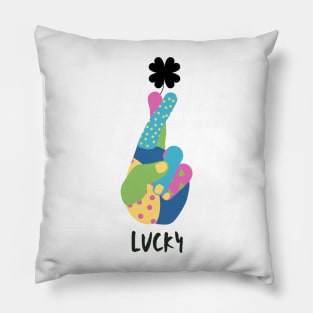 lucky shamrock heart st patrick's day parade clover holiday Pillow