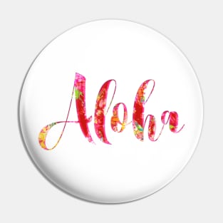 Aloha Typography, Pineapples Collage Pin