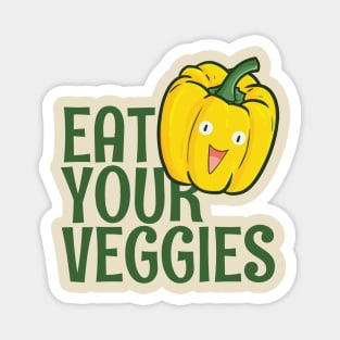Eat Your Veggies - Yellow Bell Pepper Magnet