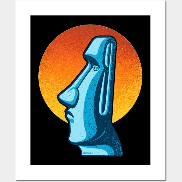 top 5 moai ? - AMOGUS | Art Print