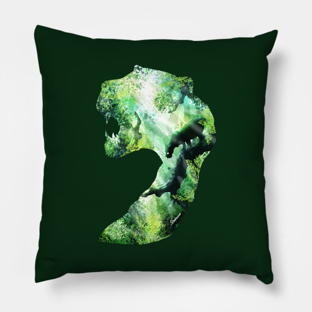 Jungle Tiger Pillow by DVerissimo