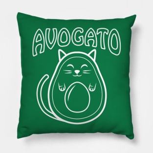 Cute Avogato (white version) Pillow