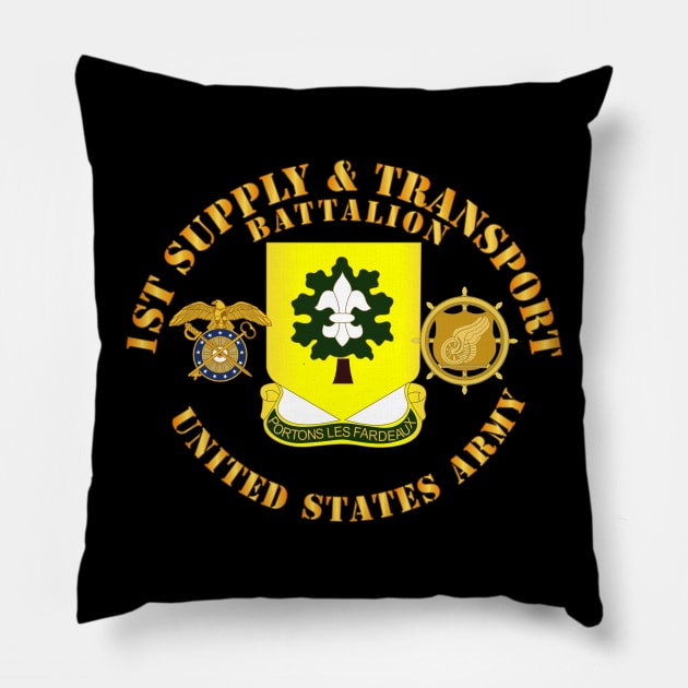 1st Supply and Transport Battalion - US Army w Branch Pillow by twix123844